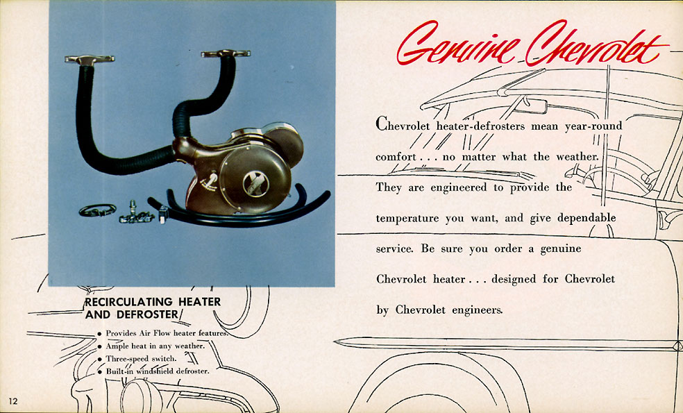 1952 Chevrolet Accessories Booklet Page 14